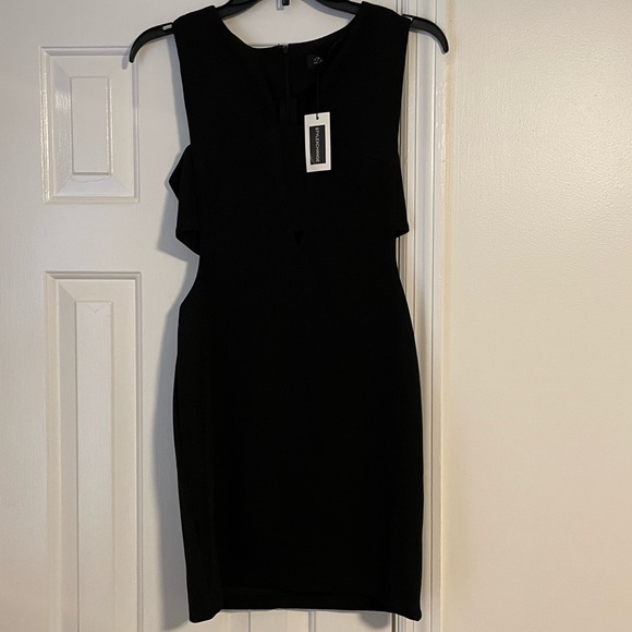 🔥NWT De Philo Bodycon Dress Size M Black - Picture 3 of 11